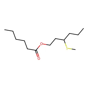 (S)-3-Methylthiohexyl hexanoate structure