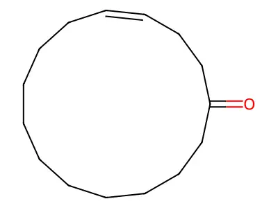 Cyclopentadec-4-en-1-one structure
