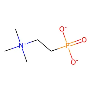 N,N,N-trimethyl-2-aminoethylphosphonate structure