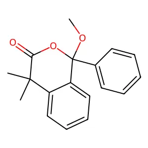 1-Methoxy-4,4-dimethyl-1-phenylisochromen-3-one structure