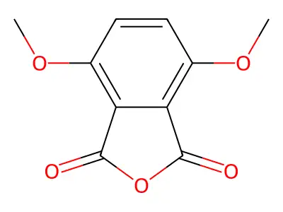 3,6-Dimethoxyphthalic anhydride structure