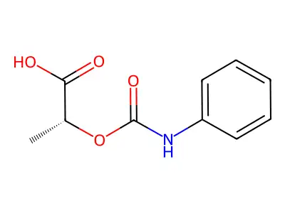 (R)-2-((Phenylcarbamoyl)oxy)propanoic acid structure