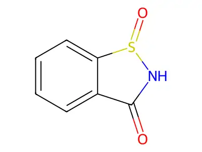1,2-benzisothiazol-3(2H)-one 1-oxide structure