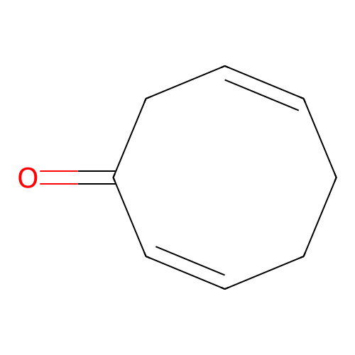 Cycloocta-2,6-dien-1-one structure