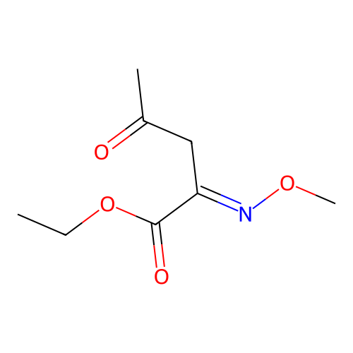 Acetonyl(ethoxycarbonyl)methoxyiminomethane structure