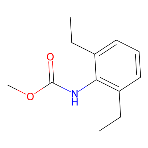 Methyl N-(2,6-diethylphenyl)carbamate structure