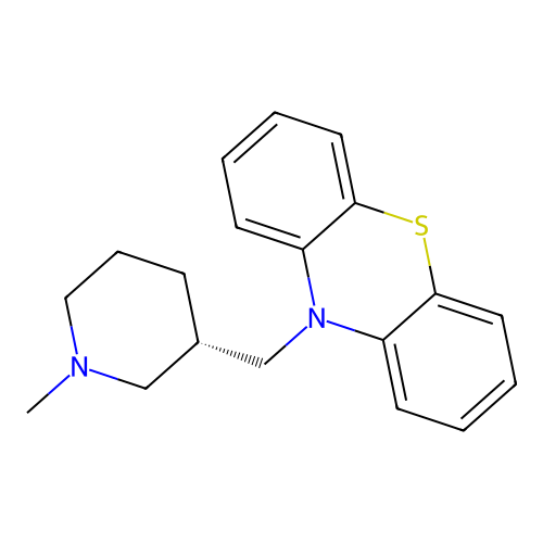Mepazine, (S)- structure