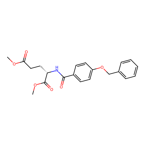 N-(4-benzyloxybenzoyl)-L-glutamic acid dimethyl ester structure