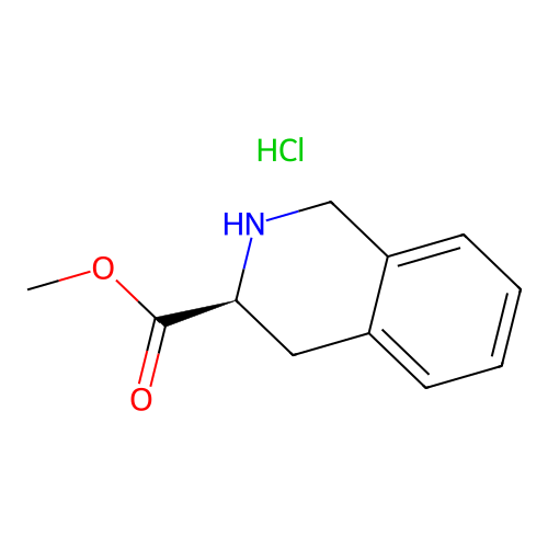 methyl (3S)-1,2,3,4-tetrahydroisoquinoline-3-carboxylate hydrochloride structure
