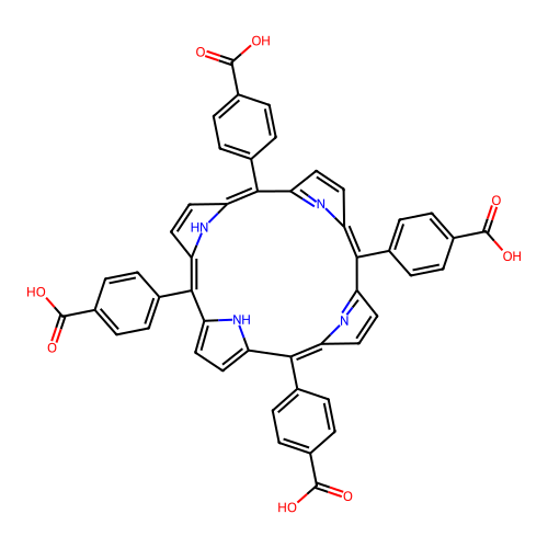 5,10,15,20-四(4-羧基苯基)卟啉 structure