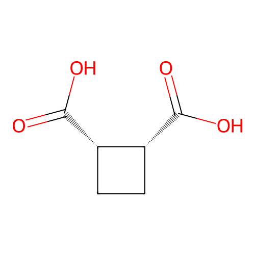 cis-Cyclobutane-1,2-dicarboxylic acid structure