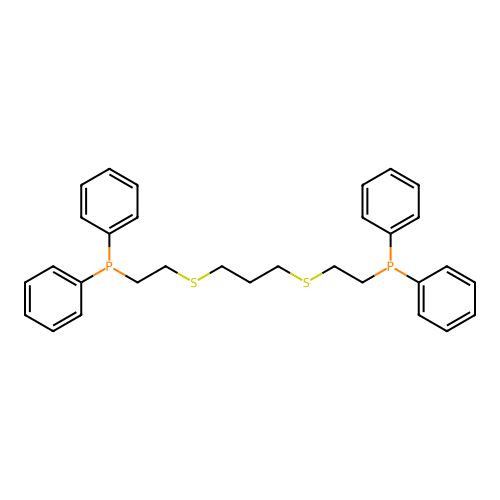4,8-Dithia-1,11-diphosphaundecane, 1,1,11,11-tetraphenyl- structure