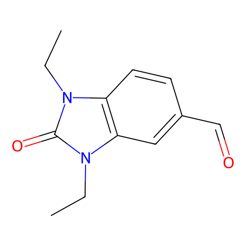 1,3-Diethyl-2-oxo-2,3-dihydro-1H-benzoimidazole-5-carbaldehyde structure