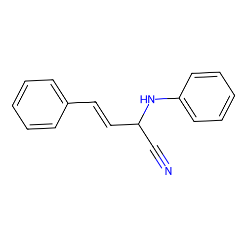 2-Anilino-4-phenyl-3-butenenitrile structure