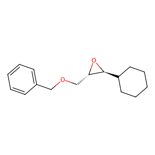 (2S,3S)-2-cyclohexyl-3-(phenylmethoxymethyl)oxirane structure