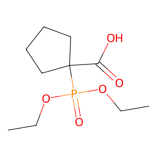 1-(Diethoxyphosphoryl)cyclopentanecarboxylic acid structure