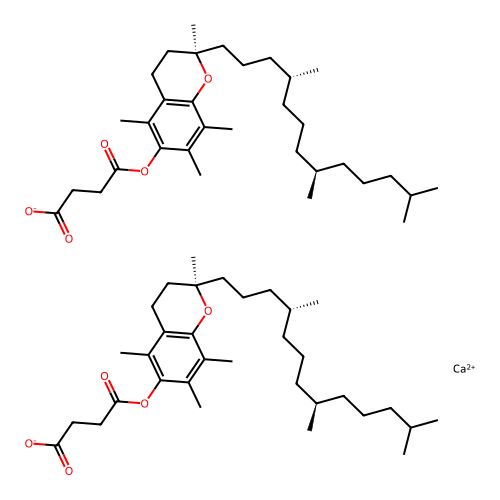 Tocopherol Calcium Succinate structure