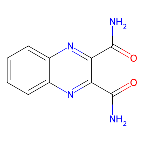 2,3-Quinoxalinedicarboxamide structure