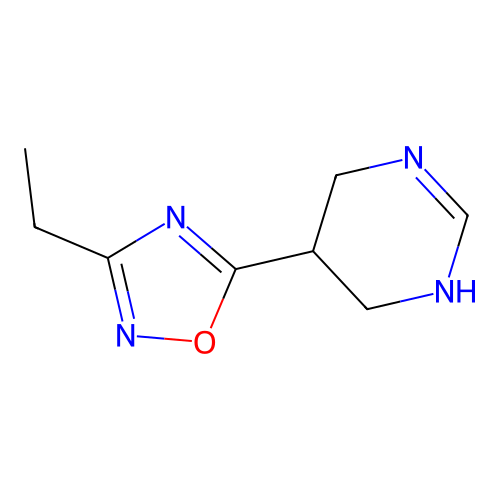 5-(3-Ethyl-1,2,4-oxadiazol-5-yl)-1,4,5,6-tetrahydropyrimidine structure