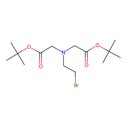 DI-Tert-butyl-2-bromoethyliminodiacetate structure