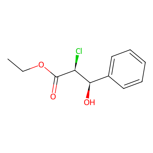 (2s,3r)-2-Chloro-3-hydroxy-3-phenylpropionic acid ethyl ester structure