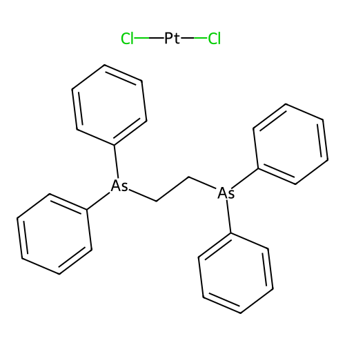 [1,2-Bis(diphenylarsino)ethane]platinum dichloride structure