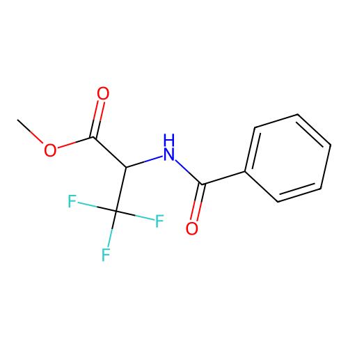 Methyl 2-benzamido-3,3,3-trifluoropropanoate structure