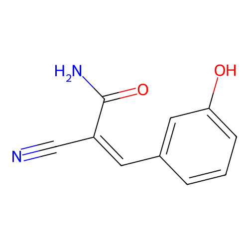 2-氰基-3-(3-羟苯基)丙烯酰胺 structure