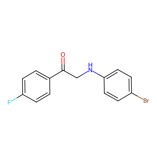 2-(4-Bromoanilino)-1-(4-fluorophenyl)ethanone structure