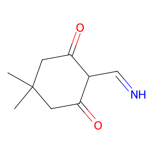 2-Methanimidoyl-5,5-dimethylcyclohexane-1,3-dione structure