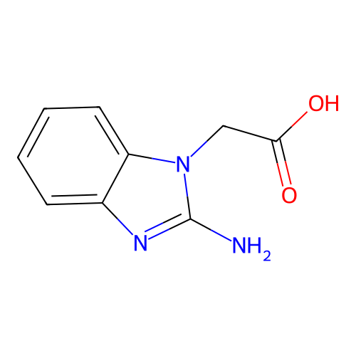 (2-Amino-1H-benzimidazol-1-yl)acetic acid structure