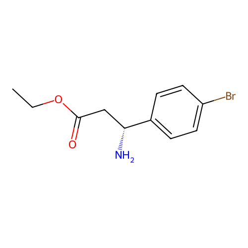 ethyl (3R)-3-amino-3-(4-bromophenyl)propanoate structure