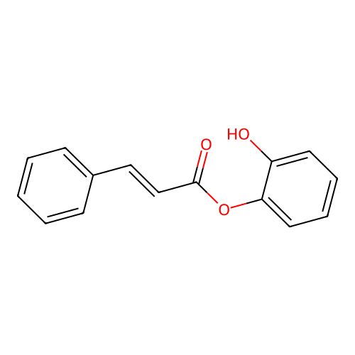 2-Hydroxyphenyl 3-phenylacrylate structure