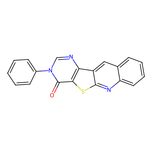 3-phenylpyrimido[4',5':4,5]thieno[2,3-b]quinolin-4(3H)-one structure