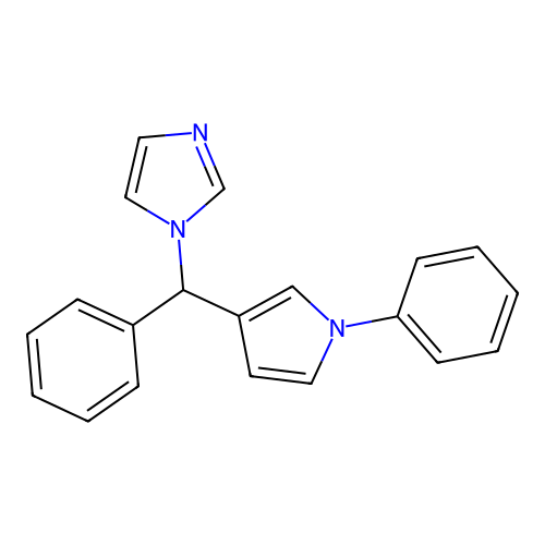1H-Imidazole, 1-[phenyl(1-phenyl-1H-pyrrol-3-yl)methyl]- structure