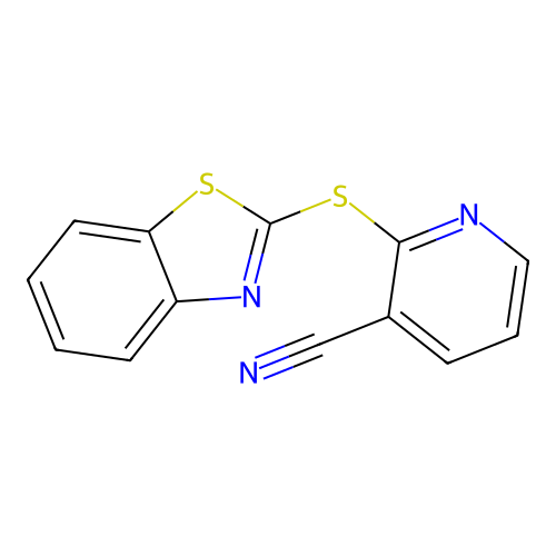 2-(1,3-Benzothiazol-2-ylthio)nicotinonitrile structure