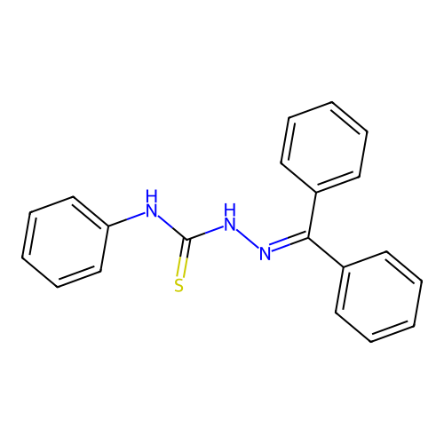 2-(diphenylmethylene)-N-phenylhydrazinecarbothioamide structure
