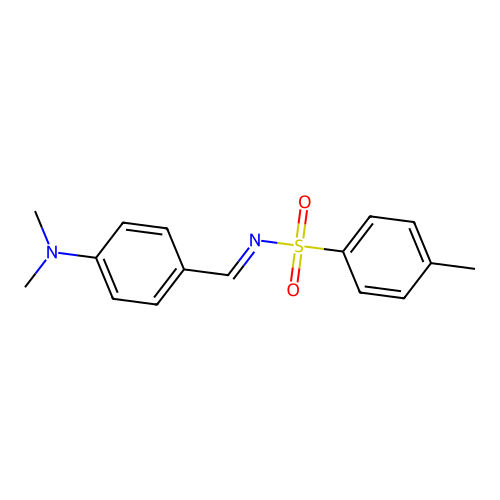 N-(4-Dimethylamino-benzylidene)-4-methyl-benzenesulfonamide structure