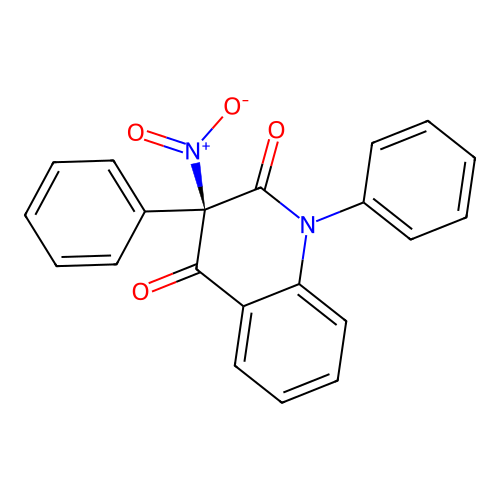 3-Nitro-1,3-diphenylquinoline-2,4(1H,3H)-dione structure