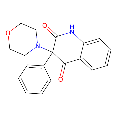 3-morpholin-4-yl-3-phenyl-1H-quinoline-2,4-dione structure