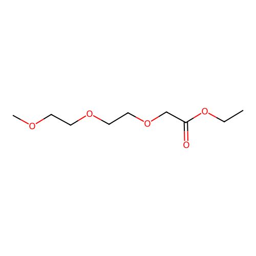 Acetic acid, [2-(2-methoxyethoxy)ethoxy]-, ethyl ester structure