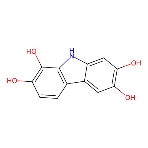 9H-carbazole-1,2,6,7-tetrol structure