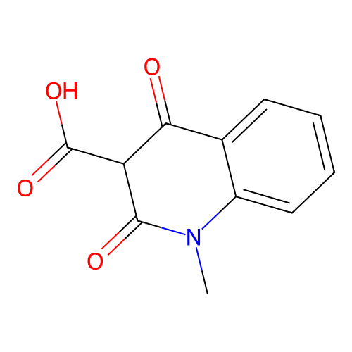 1-Methyl-2,4-dioxo-1,2,3,4-tetrahydroquinoline-3-carboxylic acid structure