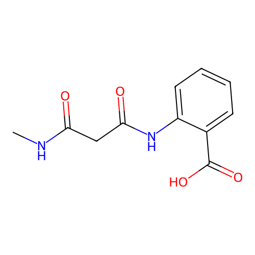 2-(2-Methylcarbamoyl-acetylamino)-benzoic acid structure