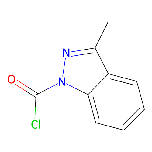 3-甲基吲唑-1-甲酰氯 structure