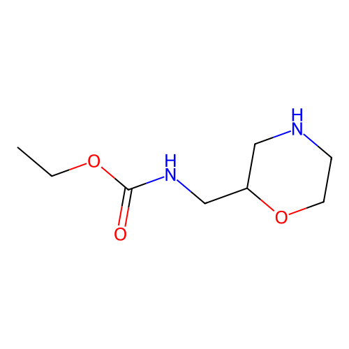 Ethyl N-(morpholin-2-ylmethyl)carbamate structure
