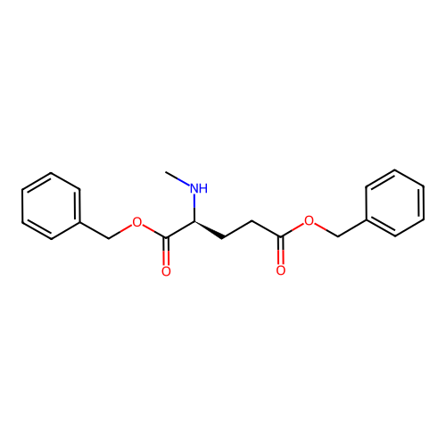 1,5-dibenzyl (2S)-2-(methylamino)pentanedioate structure