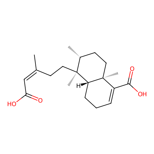 Glutinic acid(diterpene) structure