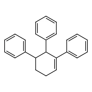 Cyclohexene, 1,5,6-triphenyl- structure