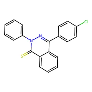 4-(4-chlorophenyl)-2-phenylphthalazine-1(2H)-thione structure